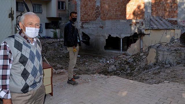 Avcılar’da şaşırtan görüntü! Bina yıkılınca ortaya çıktı