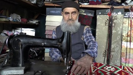 90 Yaşındaki Yastık Ustası Çok Sevdiği Mesleğine Kavuştu