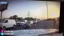 نجاة رجل أمن من حادث مروع في اللحظات الأخيرة في الكويت