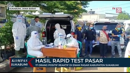 17 Warga di 6 pasar Positif Reaktif