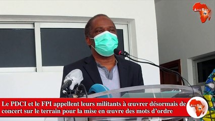 Le PDCI et le FPI appellent leurs militants a oeuvrer de concert pour la mise en oeuvre des mots dordre