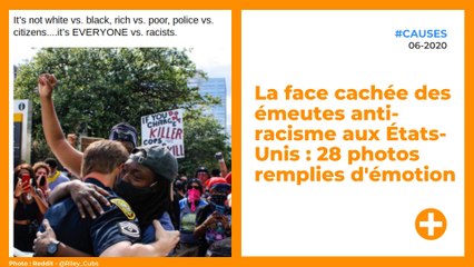 La face cachée des émeutes anti-racisme aux États-Unis : 28 photos remplies d'émotion