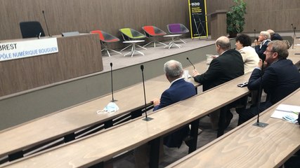 La ministre Frédérique Vidal en visioconférence à l’université de Bretagne occidentale (UBO)