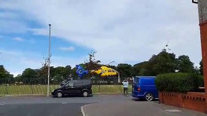 NW Air Ambulance training exercise in Fleetwood