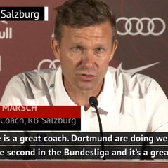 Salzburg coach Marsch dismisses Dortmund rumours