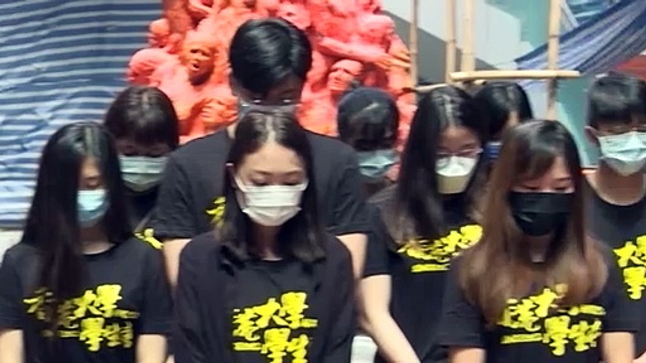 31 Jahre Tiananmen-Massaker: Studenten-Protest in Hongkong