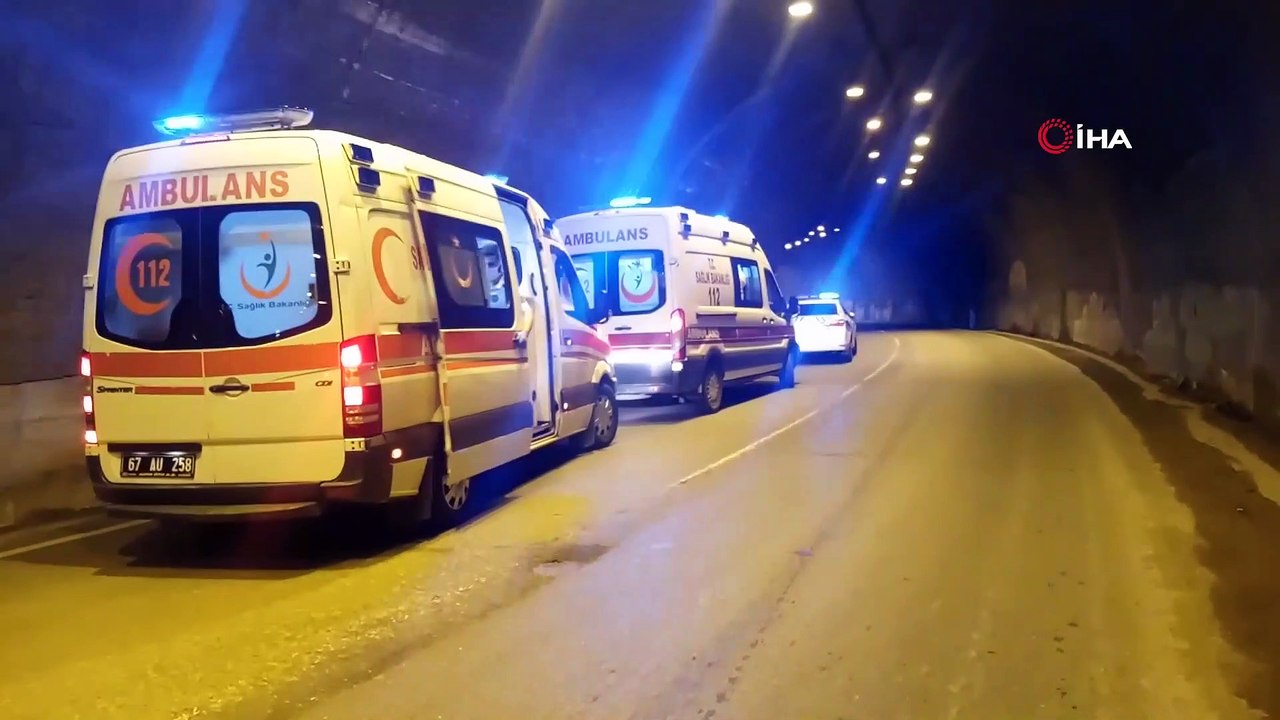 Yabancı plakalı araç tünelde ters yöne girdi: 3 yaralı