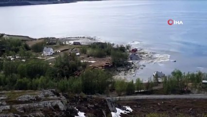 - Norveç'te toprak kayması sırasında 8 ev sürüklenerek suya gömüldü