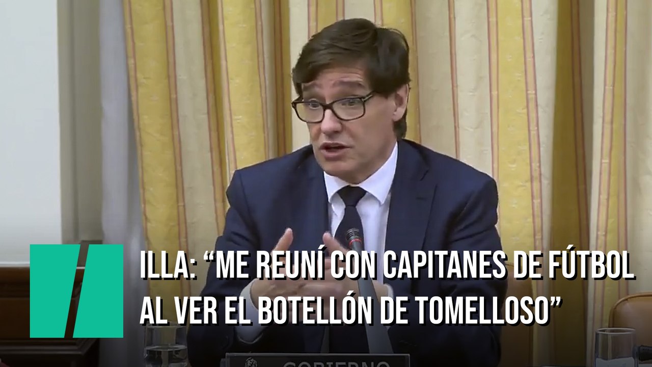 Salvador Illa: "Me reuní con capitanes de fútbol cuando vi el botellón de Tomelloso"