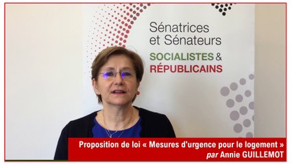 Annie Guillemot : présentation de la proposition de loi sur le logement