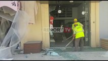Report TV -Durrës/Shembet me shpërthim të kontrolluar pallati 6-katësh ca biznese pësojn dëme