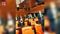 Üç milletvekili hakkındaki kararın ardından mecliste protesto