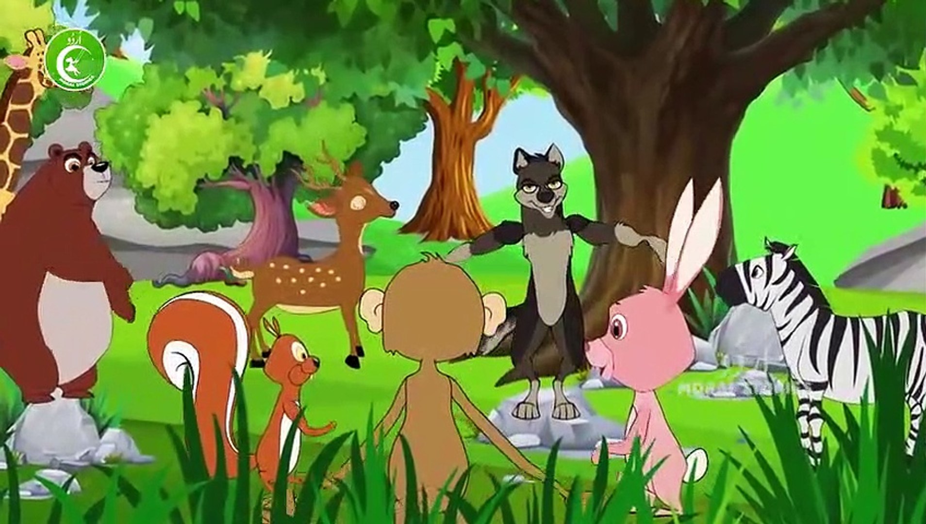 ⁣شیر اور خرگوش  - Animated Urdu Moral Stories for Kids - Kids Urdu fairy Tales