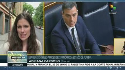 Aprueba el congreso español sexta prórroga del estado de alarma