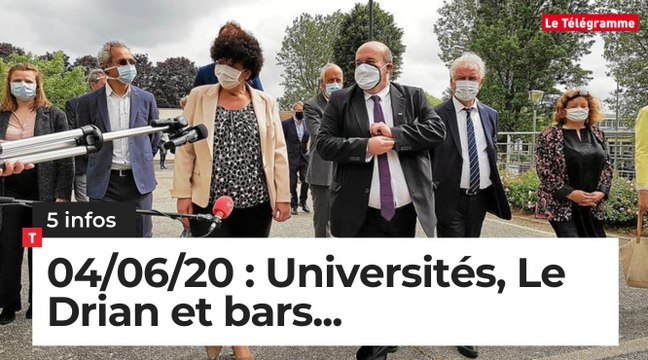Universités, Le Drian et bars... Cinq infos bretonnes du 4 juin