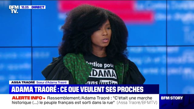 Assa Traoré sur la mort de son frère: Ce n'est pas une bavure, c'est une violence policière
