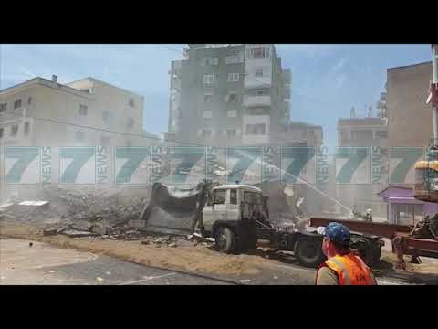 SHEMBET PALLATI NE DURRES, OBJEKTI PRISHET ME SHPERTHIM - News, Lajme - Kanali 7