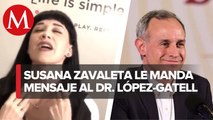 Susana Zabaleta 'prende' polémica al enviar mensaje a Hugo López-Gatell