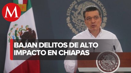 Incidencia delictiva disminuye 25% en Chiapas, informa gobernador