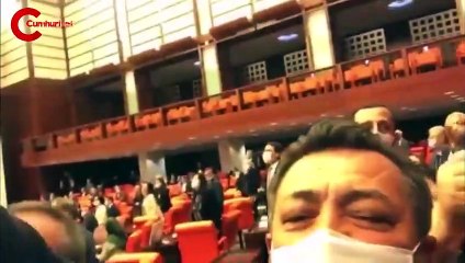 Mecliste yaşanan gerginliğin görüntüleri ortaya çıktı