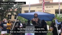 Tennis star Gauff delivers speech at BLM rally