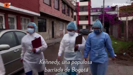 Refuerzan controles sanitarios en barriada de Bogotá que concentra 25% de casos de COVID-19