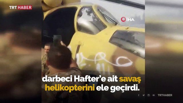 Libya ordusu Hafter milislerinin bıraktığı savaş helikopterini ele geçirdi