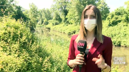 Riva deresi çamur rengine döndü