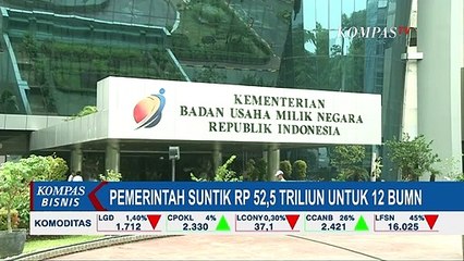 Pemerintah Suntik Rp 52,5 Triliun Untuk 12 BUMN