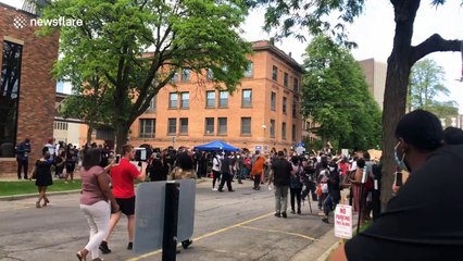 Minneapolis community mourn amid emotional George Floyd memorial service