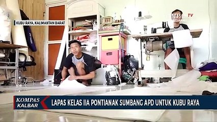 Warga Binaan Lapas Produksi APD