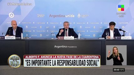 Alberto Fernández anuncia la extensión de la cuarentena