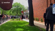 George Floyd's family arrives at memorial service in Minneapolis