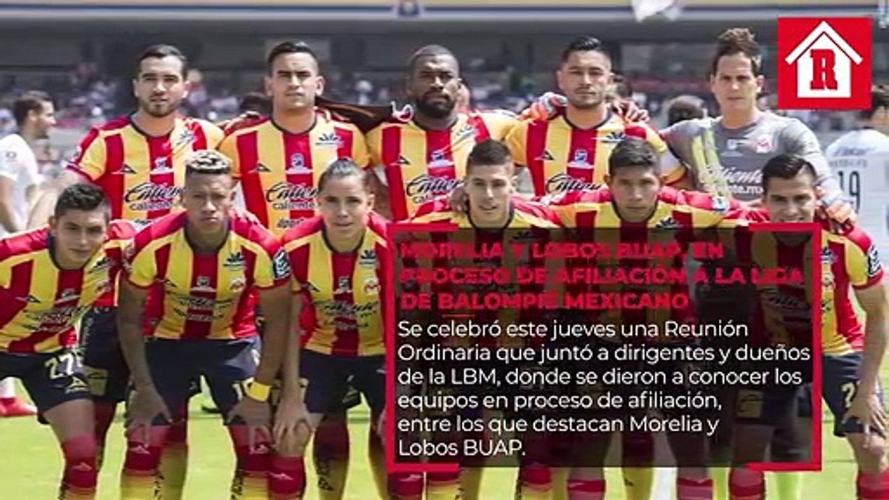 Morelia y Lobos BUAP, en proceso de afiliación a la Liga de Balompié Mexicano