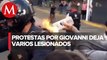 Se enfrentan policías y manifestantes afuera del Palacio de Gobierno en Jalisco