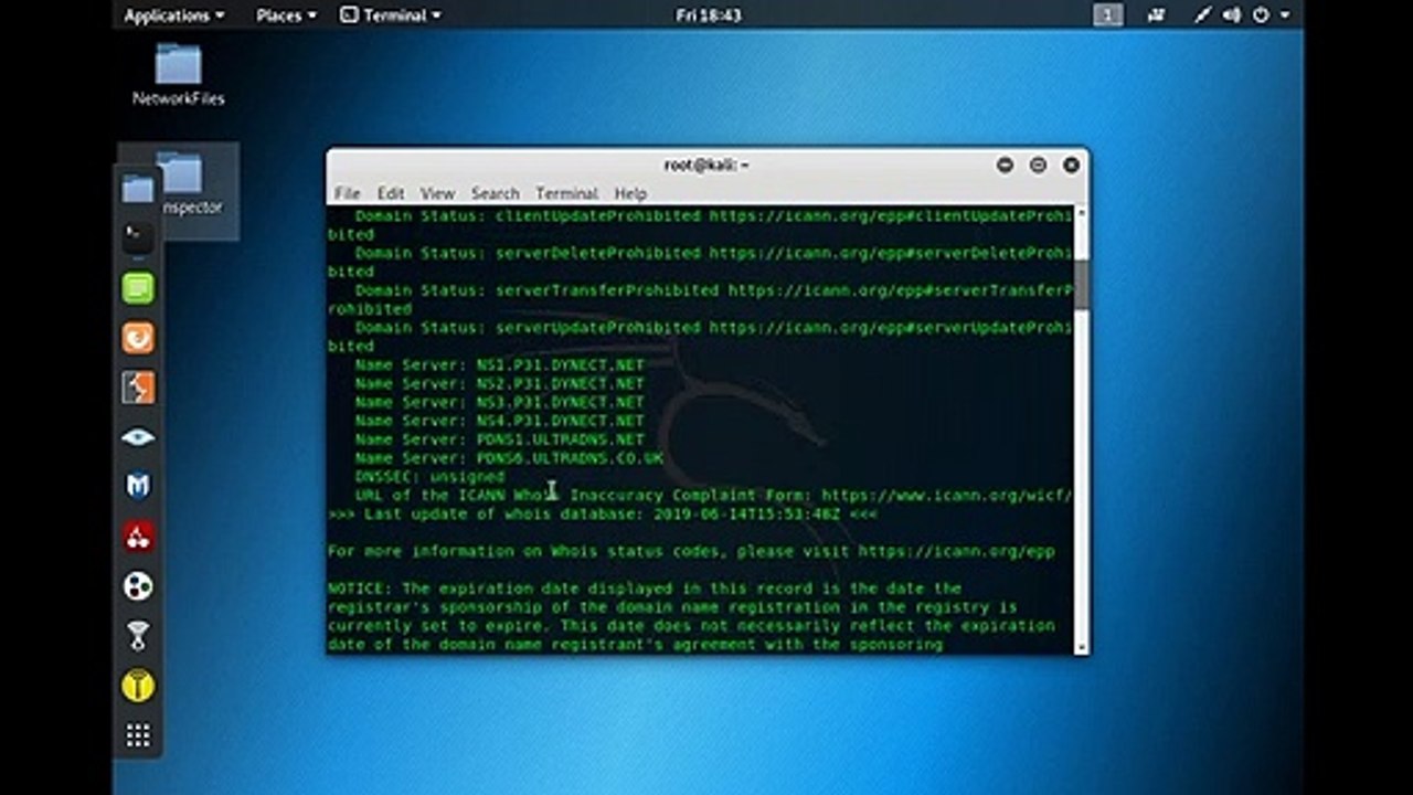 Uses of -Whois- in Kali Linux