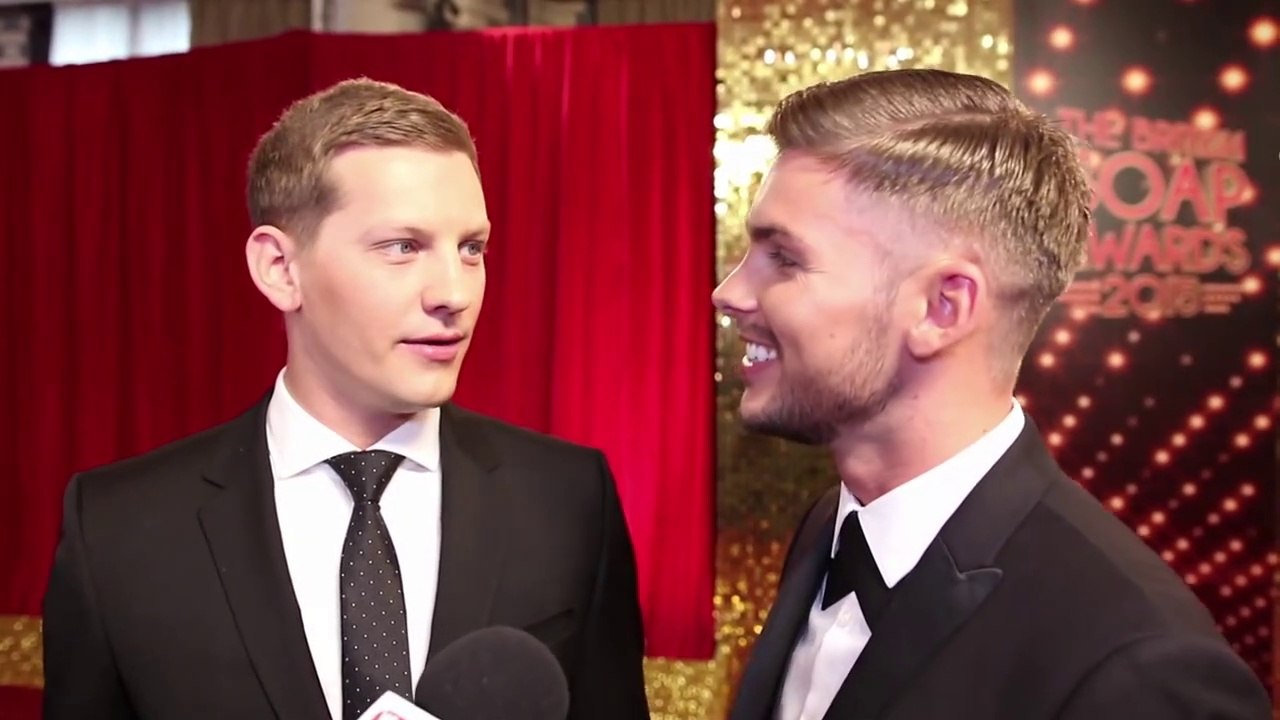 James Sutton and Kieron Richardson Red Carpet Interview (British Soap Awards 2015)