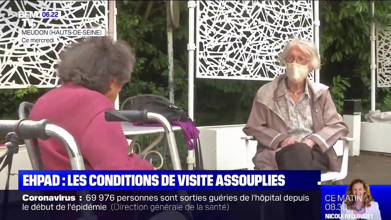 Les conditions de visite assouplies dans les EHPAD