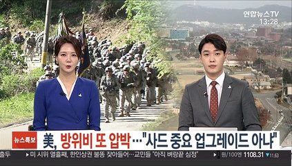 美, 방위비 또 압박…"사드 중요 업그레이드 아냐"