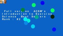 Full version  ACSM's Introduction to Exercise Science  Best Sellers Rank : #2