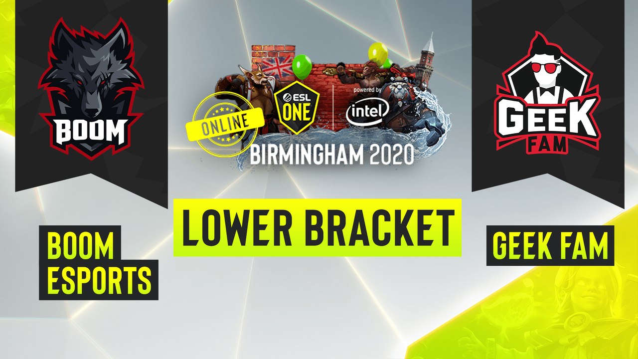 Dota2 - BOOM Esports vs. Geek Fam - Game 1 - ESL One Birmingham 2020 - Lower Bracket - SEA