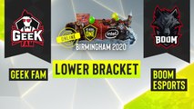 Dota2 - BOOM Esports vs. Geek Fam - Game 2 - ESL One Birmingham 2020 - Lower Bracket - SEA