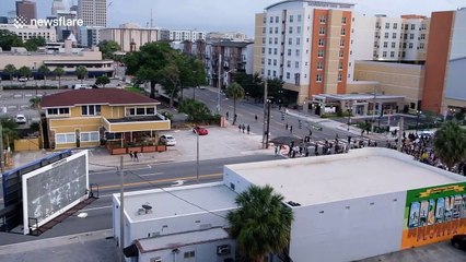 'This gave me chills': Two Black Lives Matter marches become one in display of unity at Orlando Intersection