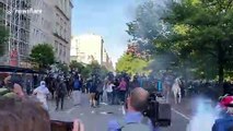 Washington, D.C. protesters dispersed by mounted police officers during George Floyd demonstration