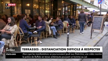 Déconfinement : Sur les terrasses, le difficile respect de la distanciation
