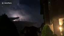 Stunning lightning storm vividly illuminates Ontario sky