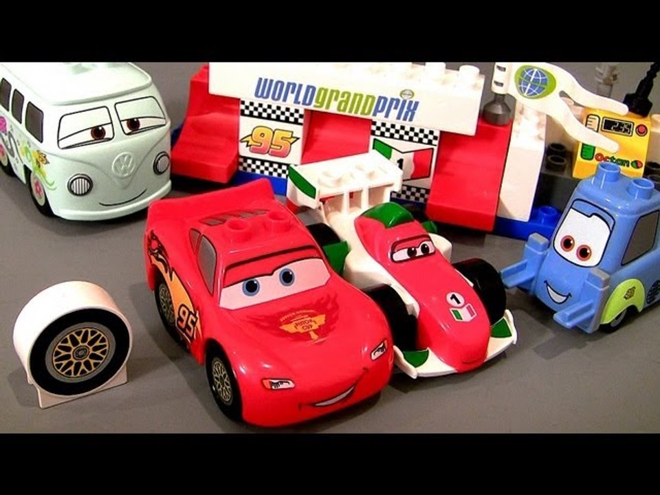 Lego Duplo CARS 2 Build Lightning McQueen Fillmore Guido Disney Pixar 5829 Buildable Toys video Dailymotion