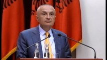 Report TV - Presidenti Ilir Meta deklaratë për mediat
