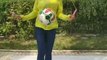 Woman Does Amazing Jump Rope Tricks While Juggling Soccer Ball