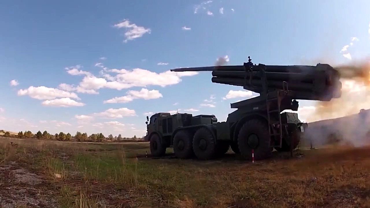 Russian Multiple Launch Rocket System Uragan